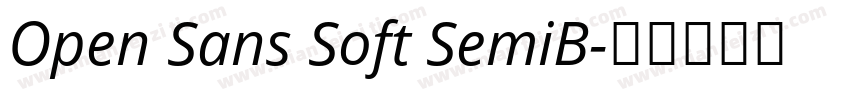 Open Sans Soft SemiB字体转换
